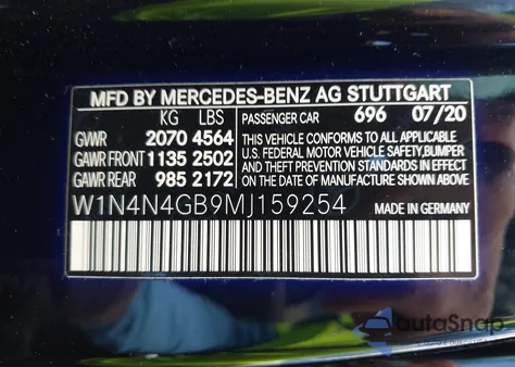 2021 Mercedes-Benz Gla 250 z USA, uszkodzony, nr VIN W1N4N4GB2MJ164831